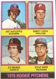 1976 Topps Baseball Cards      595     Art DeFilippis/Randy Lerch/Sid Monge/Steve Barr RC